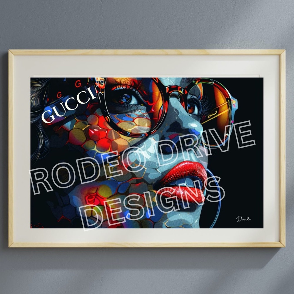 GUCCI WALL ART 17X11 GUCCI FASHION ART
